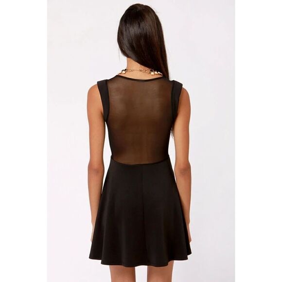 LuLu's Peek Chic Cutout Dress Black Size Small - Picture 4 of 13
